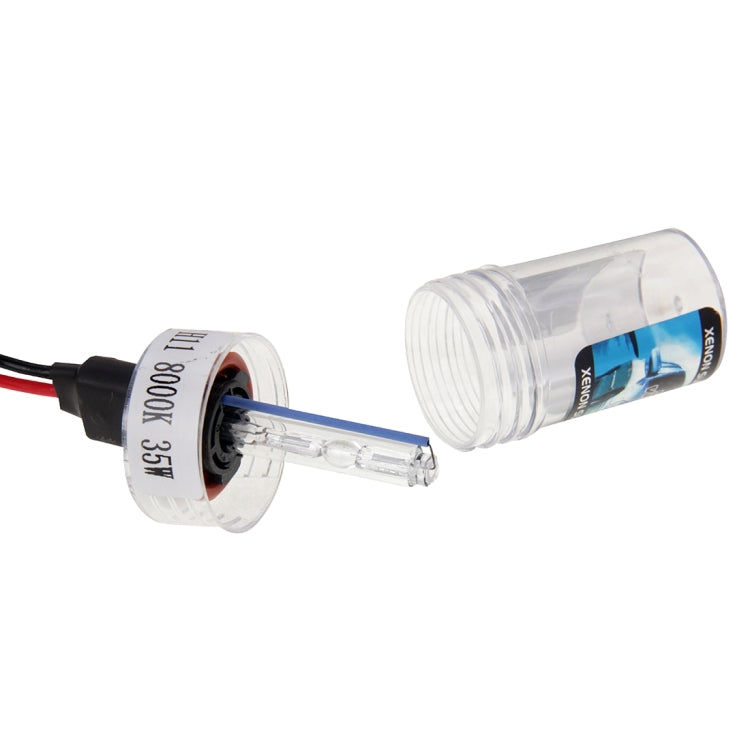DC12V 35W H11 HID Xenon Light Single Beam Super Vision Waterproof Head Lamp, Color Temperature: 8000K, Pack of 2 - Xenon Lights by PMC TechLife | Online Shopping South Africa | PMC TechLife | Buy Now Pay Later Mobicred