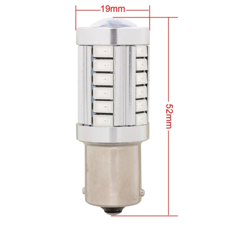 2PCS 1156/BA15S 16.5W 1155LM 630-660nm 33 LED SMD 5630 Red Light Car Brake Light Lamp Bulb for Vehicles , DC12V(Red Light)