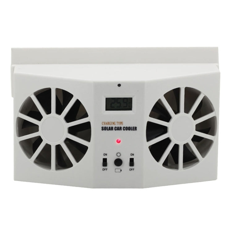 2W Solar Powered Car Auto Air Vent Cool Fan Cooler Ventilation System Radiator, with Temperature Display - Heating & Fans by PMC TechLife | Online Shopping South Africa | PMC TechLife | Buy Now Pay Later Mobicred