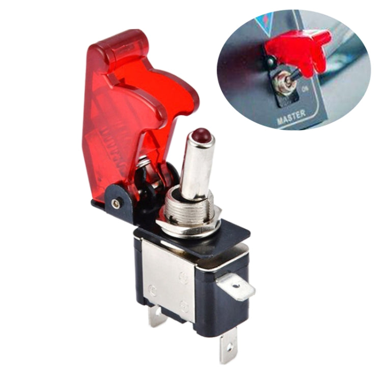 Flip Cover Nitrous Arming Switch with Red LED Indicator (Vehicle DIY), Red - Car Switches by PMC TechLife | Online Shopping South Africa | PMC TechLife | Buy Now Pay Later Mobicred