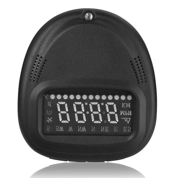 A1 2.0 inch Car GPS HUD Head Up Display Vehicle-mounted Security System, Support Speed & Real Time & Altitude & Over Speed Alarm & Compass & MPH & Auto Sleeping & KM & Satellite Signal
