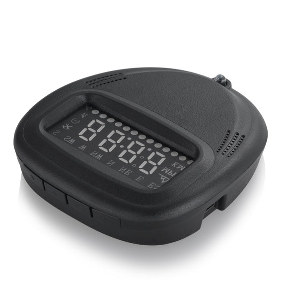 A1 2.0 inch Car GPS HUD Head Up Display Vehicle-mounted Security System, Support Speed & Real Time & Altitude & Over Speed Alarm & Compass & MPH & Auto Sleeping & KM & Satellite Signal