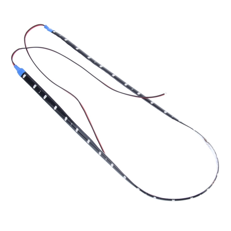 10 PCS 60cm 30 LED Water-resistant Flexible Car Strip Light, DC 12V(Orange Light)