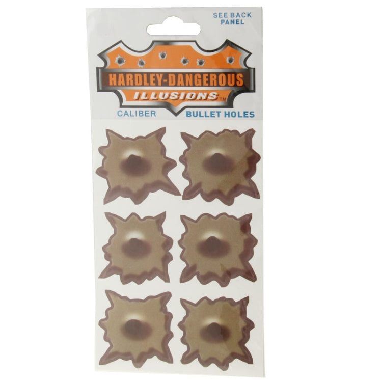 6 in 1 Anti-scratch Bullet Hole Decoration Car Sticker, Size: 4cm x 4cm - Decorative Sticker by PMC TechLife | Online Shopping South Africa | PMC TechLife