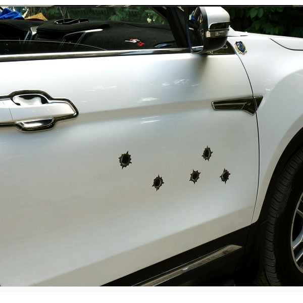 6 in 1 Anti-scratch Bullet Hole Decoration Car Sticker, Size: 4cm x 4cm - Decorative Sticker by PMC TechLife | Online Shopping South Africa | PMC TechLife