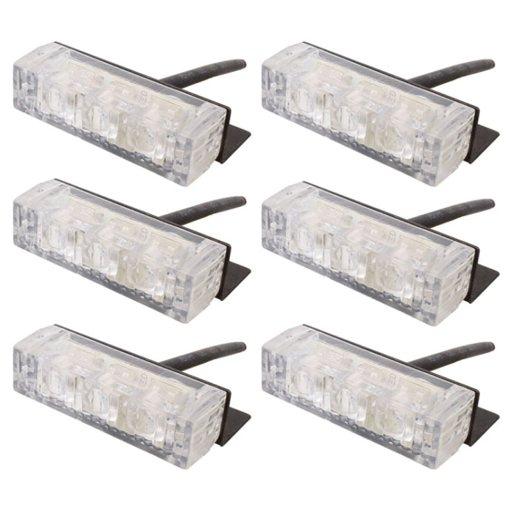 6W 450LM 6 x 3-LED Yellow Light 577nm Car Strobe Flash Warning Light Signal Lamp, DC 12V - Warning Lights by PMC TechLife | Online Shopping South Africa | PMC TechLife | Buy Now Pay Later Mobicred