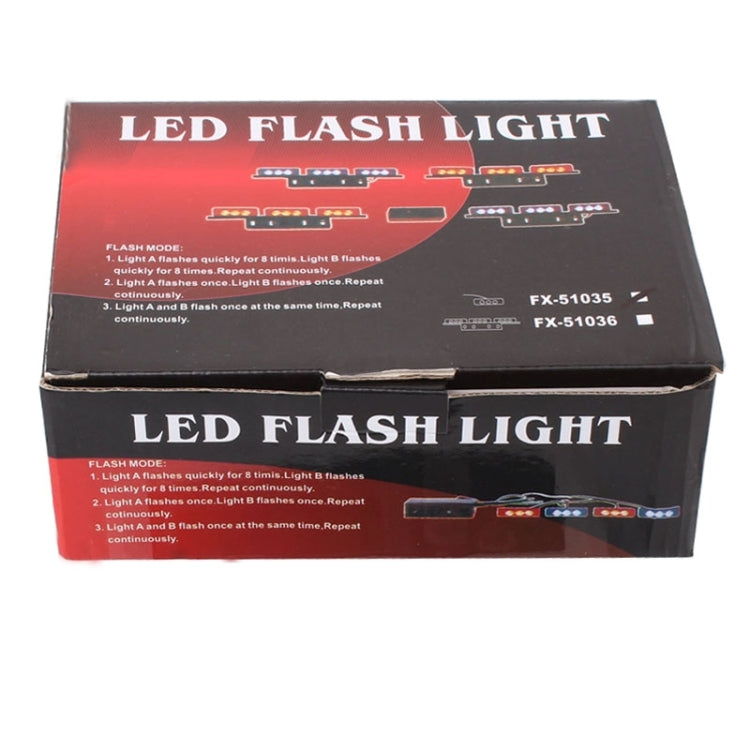 6W 450LM 6 x 3-LED Yellow Light 577nm Car Strobe Flash Warning Light Signal Lamp, DC 12V - Warning Lights by PMC TechLife | Online Shopping South Africa | PMC TechLife | Buy Now Pay Later Mobicred