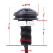 2 PCS MZ 22.5mm 1.5W 150LM Red Light 3 LED SMD 5630 Spotlight Eagle Eye Light Daytime Running Light for Vehicles