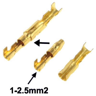 100pcs DIY Crimp Terminal Female to Male Ring Connector, Cable size: 1-2.5mm2 (100pcs in one packaging, the price is for 100pcs) - Booster Cable & Clip by PMC TechLife | Online Shopping South Africa | PMC TechLife | Buy Now Pay Later Mobicred