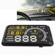 W02 5.5 inch Car OBDII HUD Fuel Consumption Warning System Vehicle-mounted Head Up Display Projector with LED - Head Up Display System by PMC TechLife | Online Shopping South Africa | PMC TechLife | Buy Now Pay Later Mobicred
