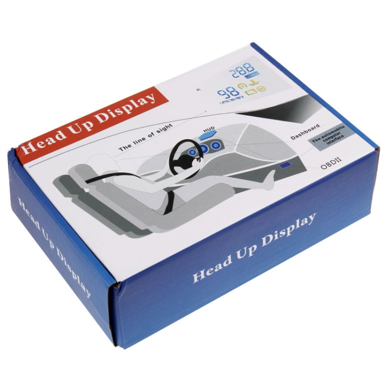 W02 5.5 inch Car OBDII HUD Fuel Consumption Warning System Vehicle-mounted Head Up Display Projector with LED - Head Up Display System by PMC TechLife | Online Shopping South Africa | PMC TechLife | Buy Now Pay Later Mobicred