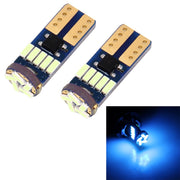 2PCS T10 3W 450LM ICE Blue Light 15 LED 4014 SMD LED Decode Error-Free Canbus Car Clearance Lamp,DC12V(Ice Blue Light)