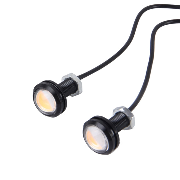 2 PCS 3W  Water-resistant Eagle Eye light LED Light for Vehicles, Cable Length: 60cm(Pink Light)