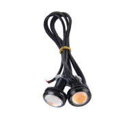 2 PCS 3W  Water-resistant Eagle Eye light LED Light for Vehicles, Cable Length: 60cm(Pink Light)