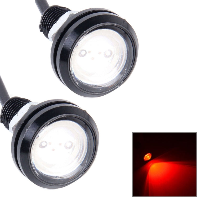 2 PCS 2x 3W 120LM Waterproof Eagle Eye light  White LED Light for Vehicles, Cable Length: 60cm(Red) - Eagle Eye Lamps by PMC TechLife | Online Shopping South Africa | PMC TechLife | Buy Now Pay Later Mobicred