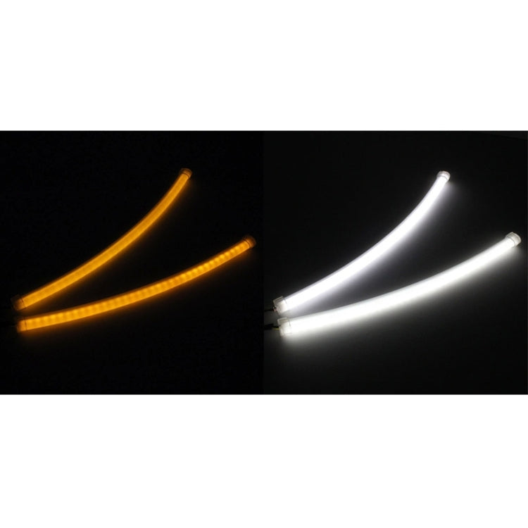 2 PCS  3W 180LM 6500K 597-577nm White + Yellow Wired LED Tube Daytime Running Light DRL Steering Lamp, DC12V, Lamp Length:30cm - Fog / Driving Lights by PMC TechLife | Online Shopping South Africa | PMC TechLife | Buy Now Pay Later Mobicred