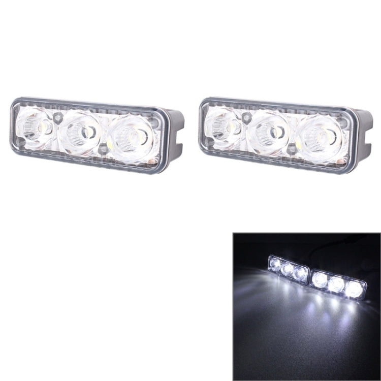 2 PCS MZ 9W 540LM 6500K 3-LED White Light Wired Car Daytime Running Light Fog Lamp, DC12-24V,Light Wire: 15cm - Fog / Driving Lights by PMC TechLife | Online Shopping South Africa | PMC TechLife | Buy Now Pay Later Mobicred