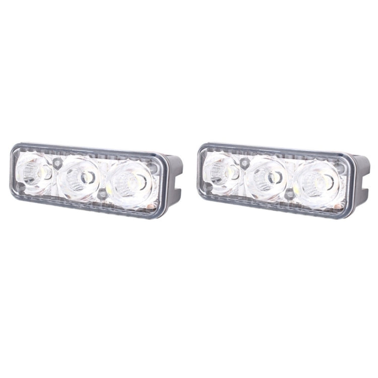 2 PCS MZ 9W 540LM 6500K 3-LED White Light Wired Car Daytime Running Light Fog Lamp, DC12-24V,Light Wire: 15cm - Fog / Driving Lights by PMC TechLife | Online Shopping South Africa | PMC TechLife | Buy Now Pay Later Mobicred