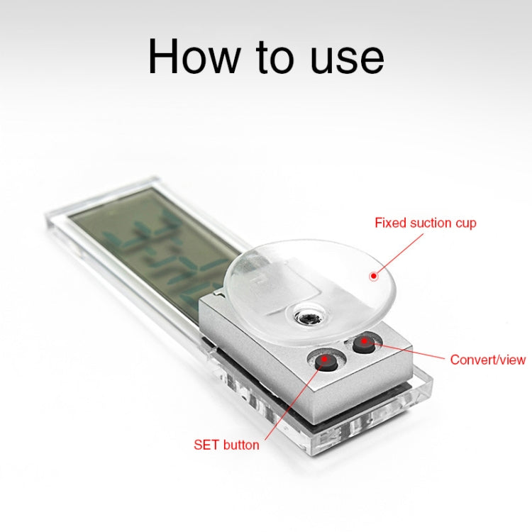 K-033 LCD Auto Clock with Sucker - Clocks & Car Meters by PMC TechLife | Online Shopping South Africa | PMC TechLife | Buy Now Pay Later Mobicred
