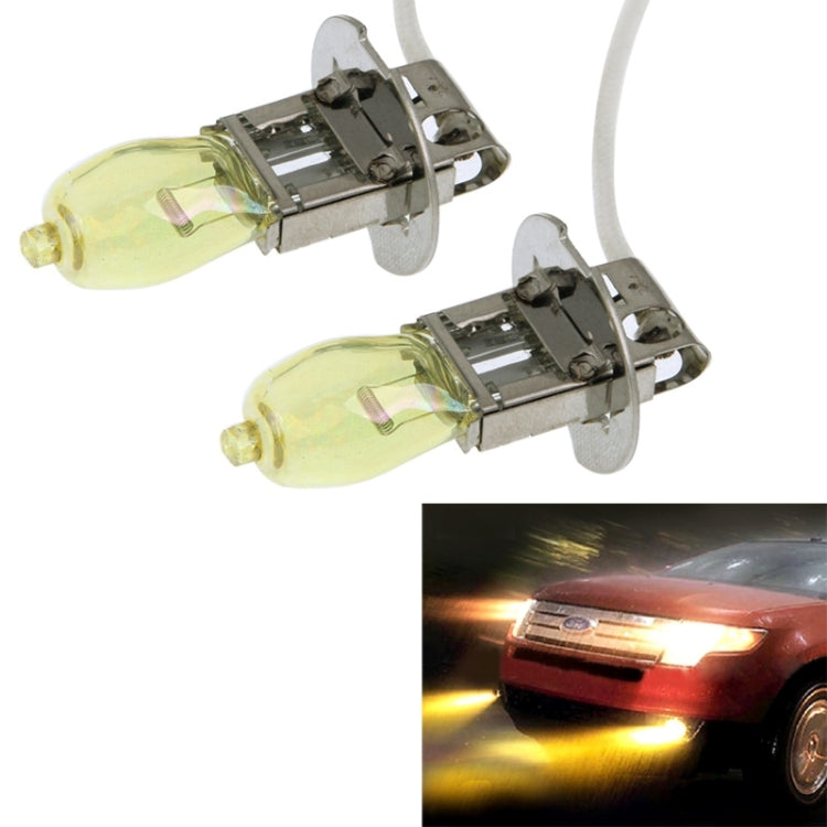2 X H3 HOD Halogen Bulbs 12V 100W 2400 LM 3500K Yellow Light Headlights - Halogen Lights by PMC TechLife | Online Shopping South Africa | PMC TechLife