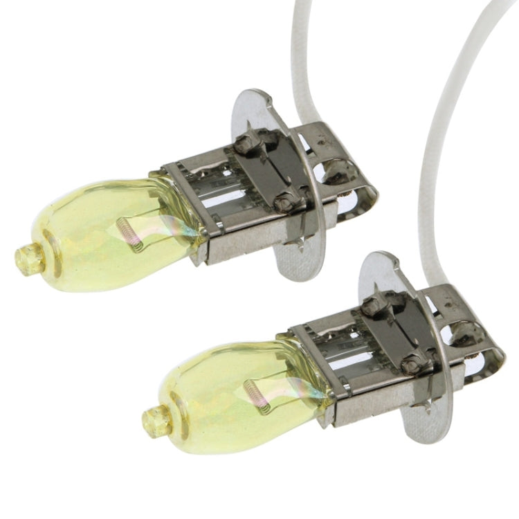 2 X H3 HOD Halogen Bulbs 12V 100W 2400 LM 3500K Yellow Light Headlights - Halogen Lights by PMC TechLife | Online Shopping South Africa | PMC TechLife