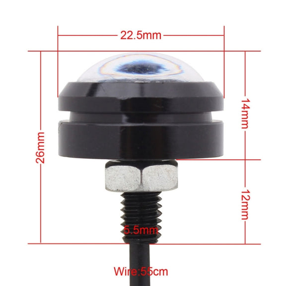 2 PCS 22.5mm 1.5W 150LM Ice Blue Light 3 LED SMD 5630 Spotlight Eagle Eye Light Daytime Running Light for Vehicles