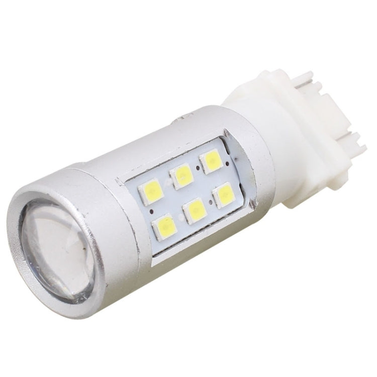 2 PCS T25 4.2W 630LM White Light Dual Wires 21 LED 2835 SMD Car Brake Light Daytime Running Light Bulb,  DC 12V - Brake Lights by PMC TechLife | Online Shopping South Africa | PMC TechLife | Buy Now Pay Later Mobicred