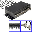 8 Channel CCTV BNC Surge Arrester Surge Protector Device (CoaxJK/ V8)(Black) - Video Balun by PMC TechLife | Online Shopping South Africa | PMC TechLife | Buy Now Pay Later Mobicred