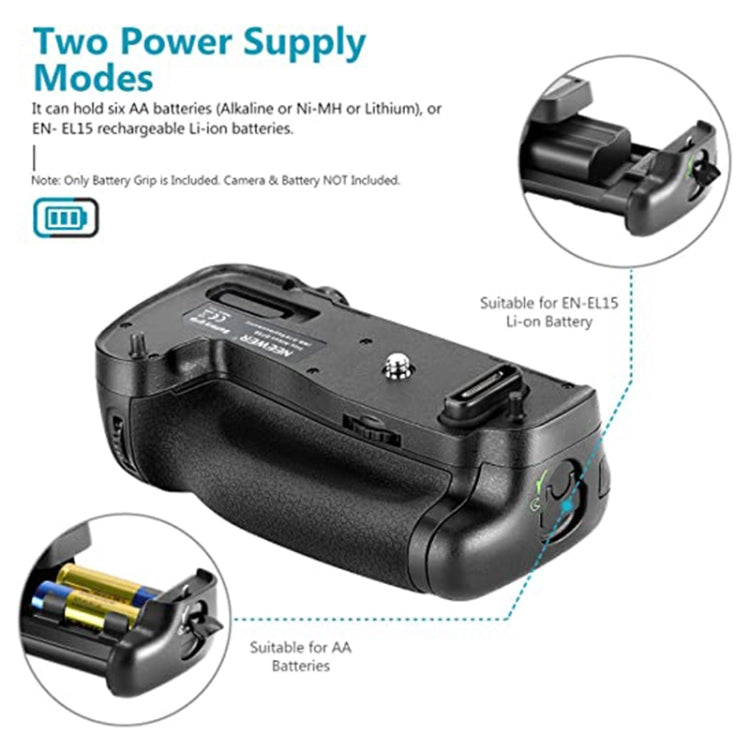 Battery Grip MB-D12 for Nikon D800 / D800E with a Battery Holder - free shipping - PMC TechLife - Order now!