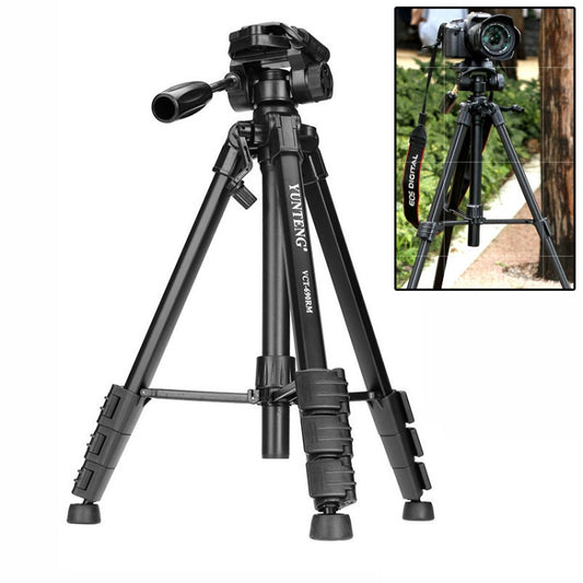 YUNTENG Camera Tripod with 3-dimensional Damping Head (VCT-690RM)(Black) - free shipping - PMC Jewellery - Order now!