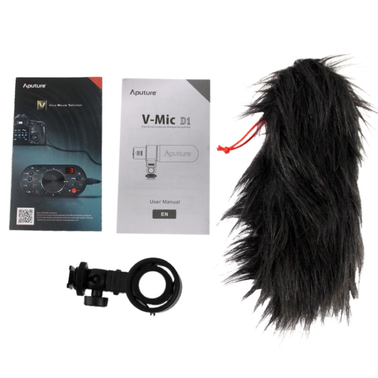 Aputure V-MIC D1 Directional Condenser Shotgun Microphone, Support 360 Degree Pan / 180 Degree Tilt - free shipping - PMC Jewellery - Order now!