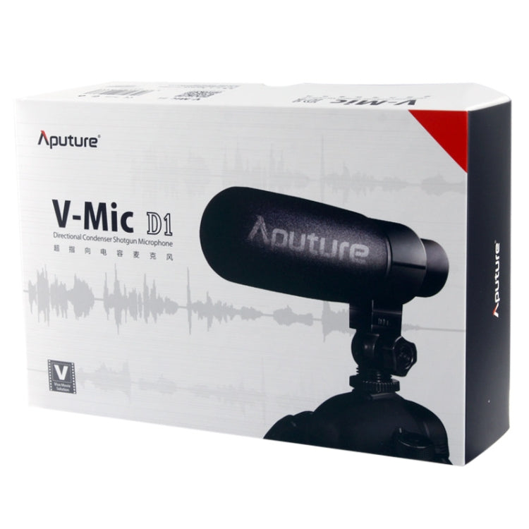 Aputure V-MIC D1 Directional Condenser Shotgun Microphone, Support 360 Degree Pan / 180 Degree Tilt - free shipping - PMC Jewellery - Order now!