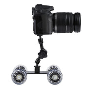 Floor Table Video Slider Track Dolly Car for DSLR Camera(Black)