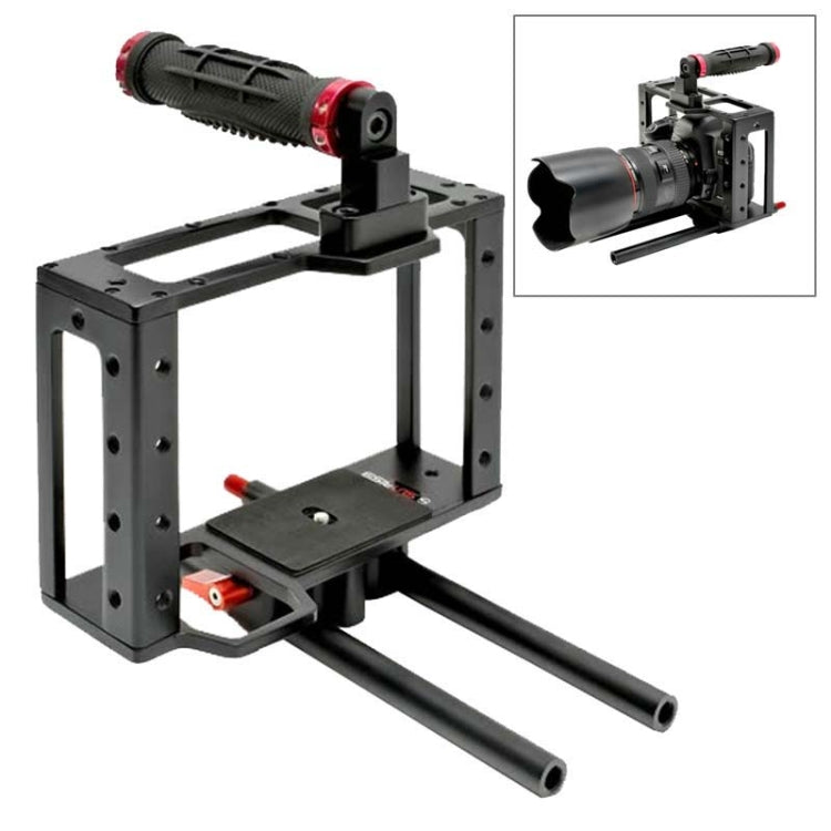 DEBO DET-08 Camera Cage Handle Kit for SLR Camera 5D2 / 5D3 (Black+Red) - free shipping - PMC Jewellery - Order now!