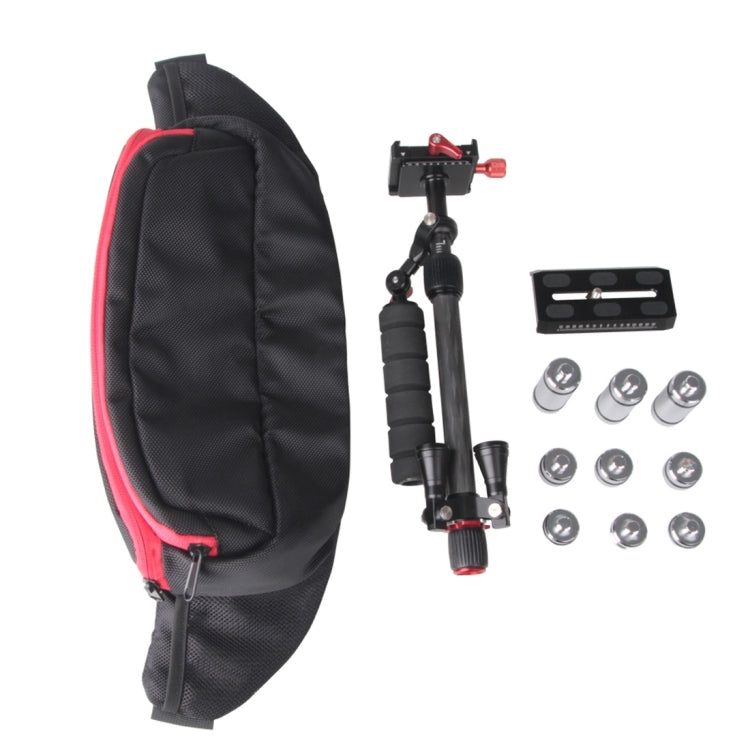 Letspro Adjustable Plate Carbon Fiber Slider Professional Stabilizer for Camera / DV / DSLR / Camcorder (SK-500) - free shipping - PMC Jewellery - Order now!