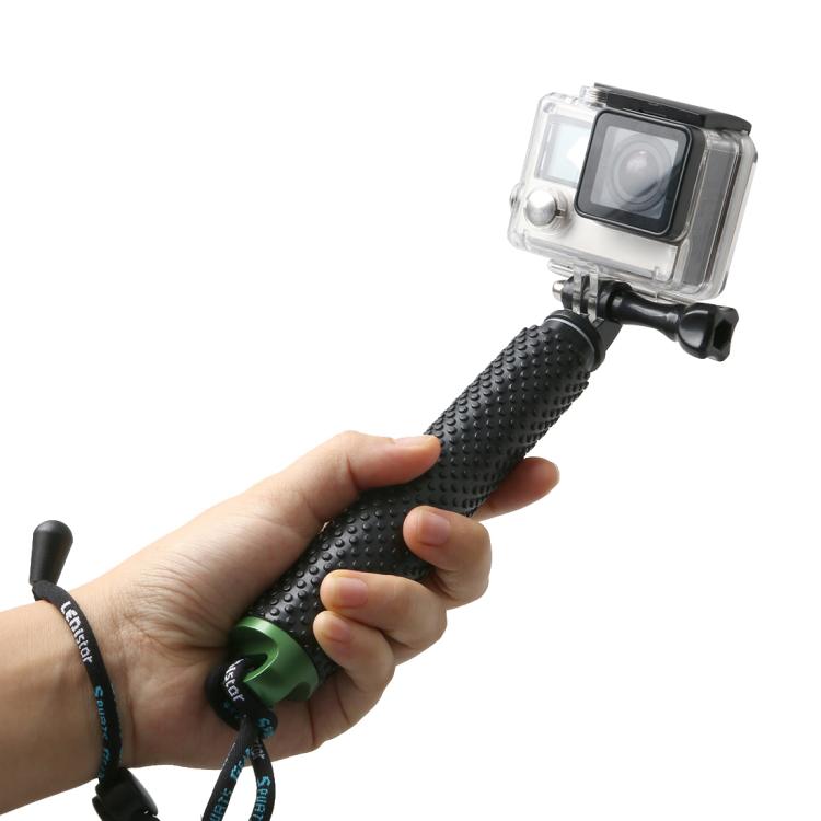 Handheld 49cm Extendable Pole Monopod with Screw for GoPro, Insta360, DJI and Other Action Cameras(Green) - Extendable Pole by PMC TechLife | Online Shopping South Africa | PMC TechLife | Buy Now Pay Later Mobicred