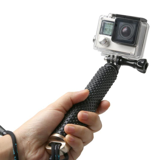 Handheld 49cm Extendable Pole Monopod with Screw for GoPro, Insta360, DJI and Other Action Cameras(Gold) - Extendable Pole by PMC Jewellery | Online Shopping South Africa | PMC Jewellery | Buy Now Pay Later Mobicred