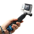 Handheld 49cm Extendable Pole Monopod with Screw for GoPro, Insta360, DJI and Other Action Cameras(Blue) - Extendable Pole by PMC TechLife | Online Shopping South Africa | PMC TechLife | Buy Now Pay Later Mobicred