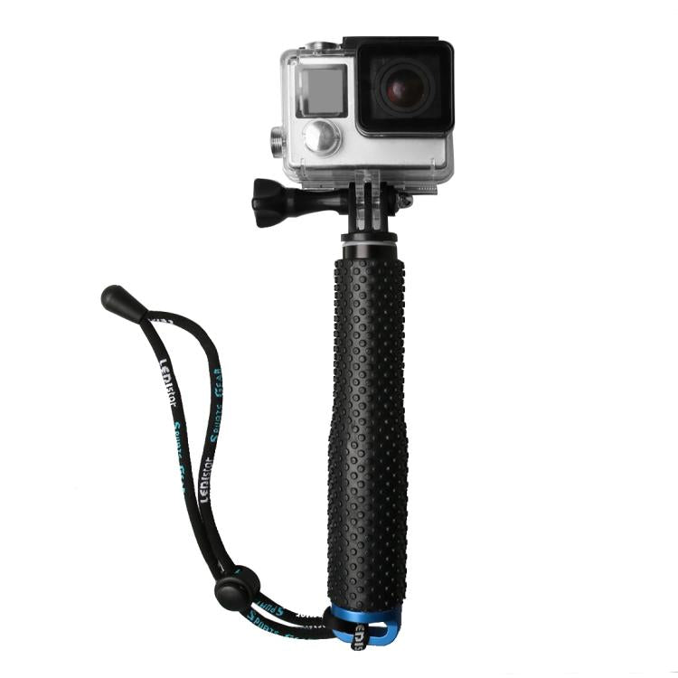 Handheld 49cm Extendable Pole Monopod with Screw for GoPro, Insta360, DJI and Other Action Cameras(Blue) - Extendable Pole by PMC Jewellery | Online Shopping South Africa | PMC Jewellery | Buy Now Pay Later Mobicred
