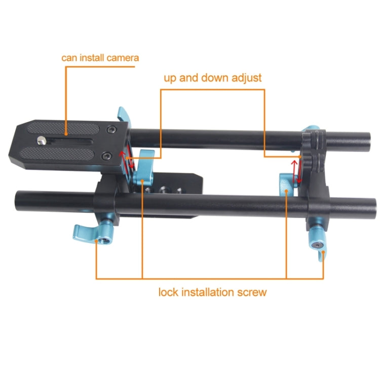 YEANGU YLG1005B 15mm Simple Stents Rail Rod for SLR Cameras - free shipping - PMC Jewellery - Order now!