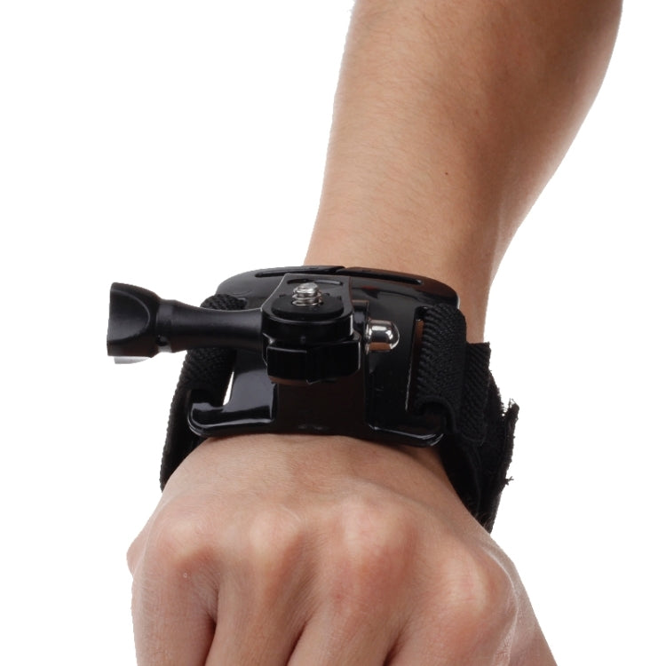 GP110 Arm Belt / Wrist Strap + Connecter Mount for GoPro, Insta360, DJI and Other Action Cameras(Black) - Wrist Strap by PMC Jewellery | Online Shopping South Africa | PMC Jewellery | Buy Now Pay Later Mobicred