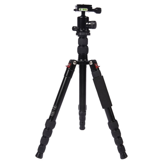 Triopo MT-2505C Adjustable Portable Aluminum Tripod (Gold) with NB-1S Ball Head (Black) for Canon Nikon Sony DSLR Camera