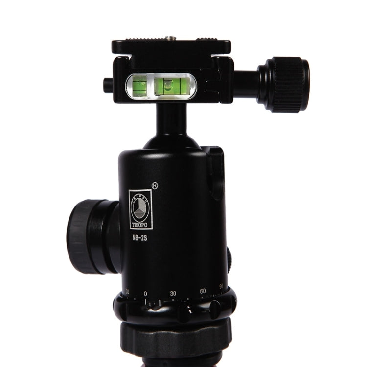 Triopo MT-2804C Adjustable Portable Aluminum Tripod with NB-2S Ball Head for Canon Nikon Sony DSLR Camera(Black) - free shipping - PMC Jewellery - Order now!