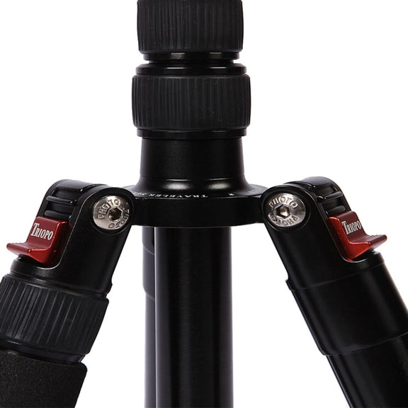 Triopo MT-2805C Adjustable Portable Aluminum Tripod with NB-2S Ball Head for Canon Nikon Sony DSLR Camera(Black)
