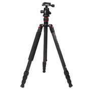 Triopo GT-2504X8.C Adjustable Portable Carbon Fiber Tripod with B-1 Aluminum Ball Head for Canon Nikon Sony DSLR Camera(Black)
