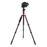 Triopo GT-2505x8.C Adjustable Portable Carbon Fiber Tripod with B-1 Aluminum Ball Head for Canon Nikon Sony DSLR Camera(Black)