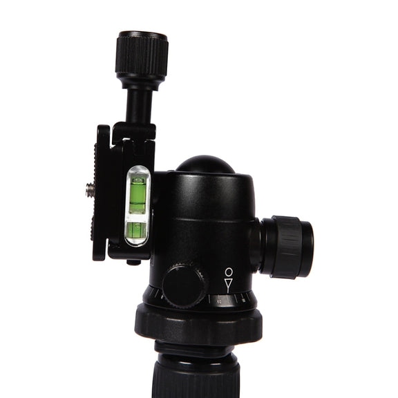 Triopo GT-2505x8.C Adjustable Portable Carbon Fiber Tripod (Gold) with B-1 Aluminum Ball Head (Black) for Canon Nikon Sony DSLR Camera