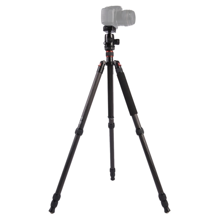 Triopo GT-2804X8.C Adjustable Portable Carbon Fiber Tripod with B-2 Aluminum Ball Head for Canon Nikon Sony DSLR Camera(Black) - free shipping - PMC TechLife - Order now!