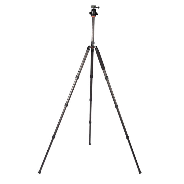 Triopo GT-2804X8.C Adjustable Portable Carbon Fiber Tripod with B-2 Aluminum Ball Head for Canon Nikon Sony DSLR Camera(Black)