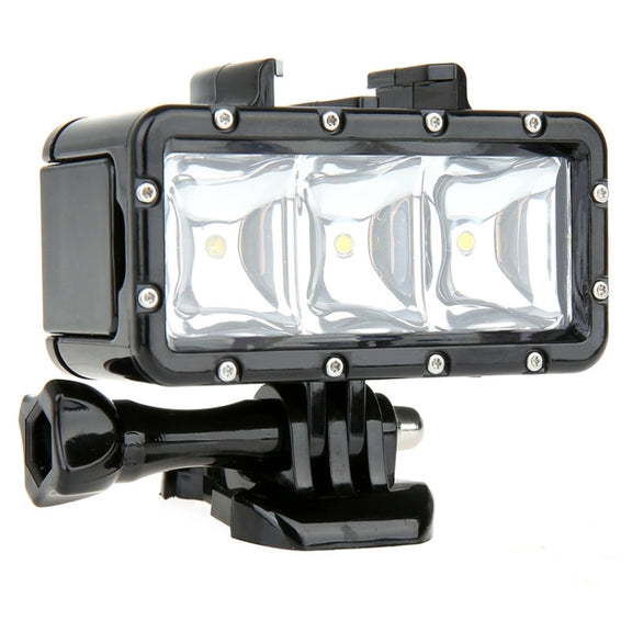 SupTig 30M Water-resistant 300LM Video Light for GoPro, Insta360, DJI and Other Action Cameras(Black)